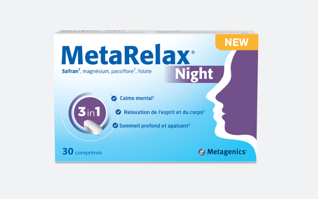 Nouveau ! MetaRelax®️ Night Apporte calme mental et détente en soirée