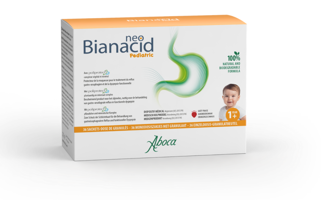 NEOBIANACID PEDIATRIC1,2, des laboratoires ABOCA une solution pédiatrique naturelle pour le reflux, l’acidité et la digestion difficile